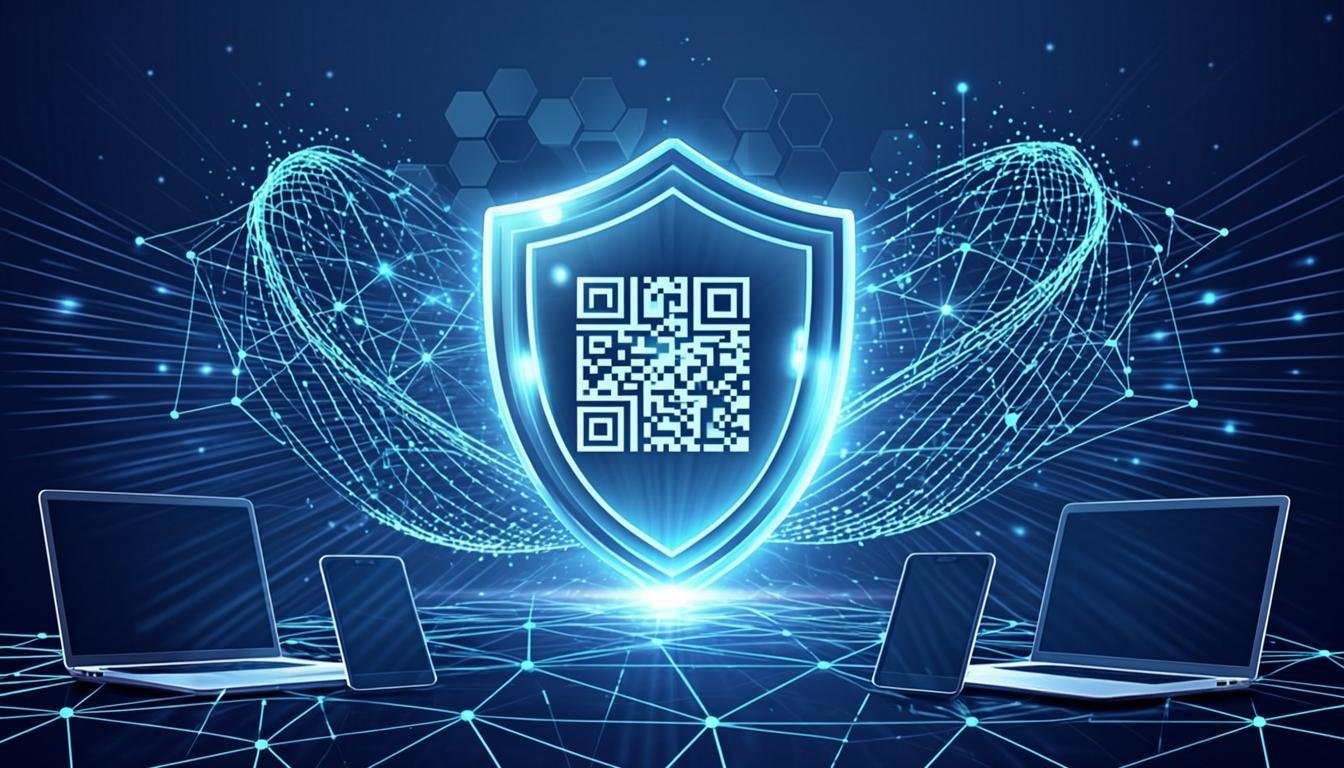 Document security shield with QR verification